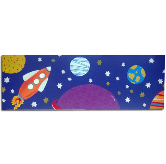 Space Art for Kids Room 10x8x.75 Inch Acrylic Space Painting for Space  Themed Childrens Room or Baby Nursery Decor 