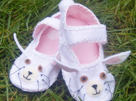 Rabbit Baby Shoes Bunny Shoes Pink Blue 