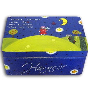 Personalised Twinkle Twinkle Little Star Keepsake Box / Memory Box ...