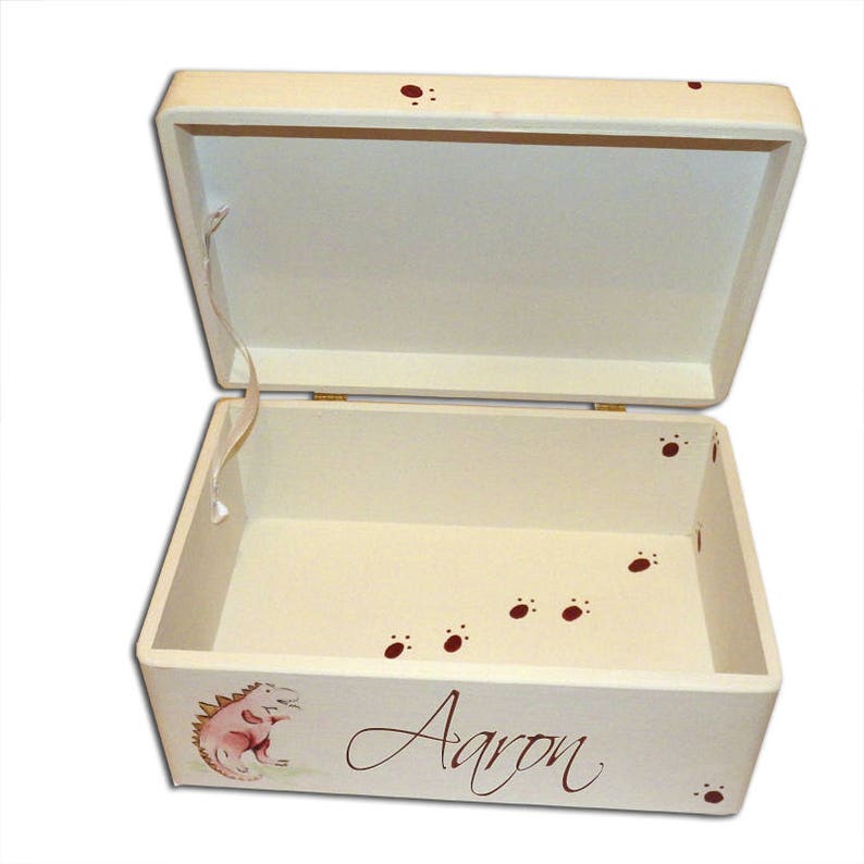 Personalised Dinosaur Keepsake Box Memory Box Baby Boy Gift Etsy