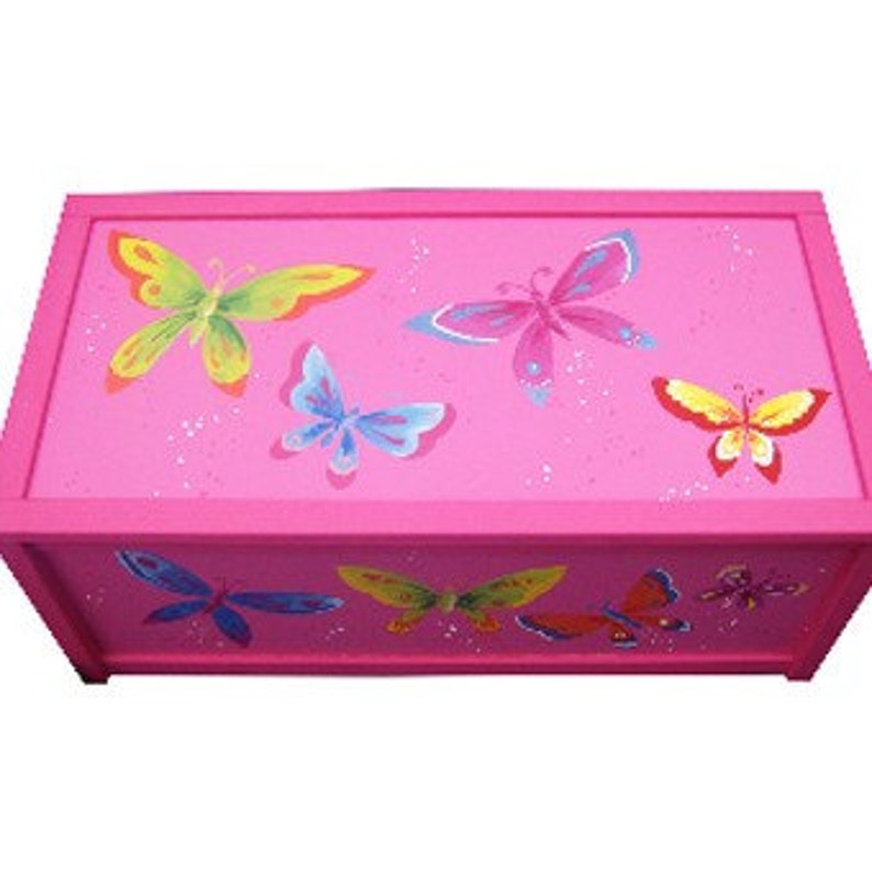 Personalised Butterfly Toy Box Storage Box Chest Nursery Etsy