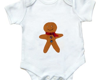 Christmas Baby Clothing, Gingerbread Man Bodysuit, Christmas Clothes, Christmas Baby Shirt