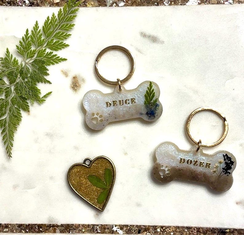 Handmade Pet Cremation Keepsake: Memorial Charm, Ashes Pendant image 1
