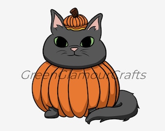 Pumpkin Cat Sticker