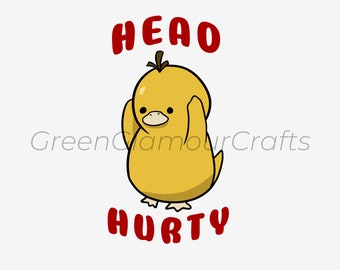 Head Hurty Psyduck Sticker