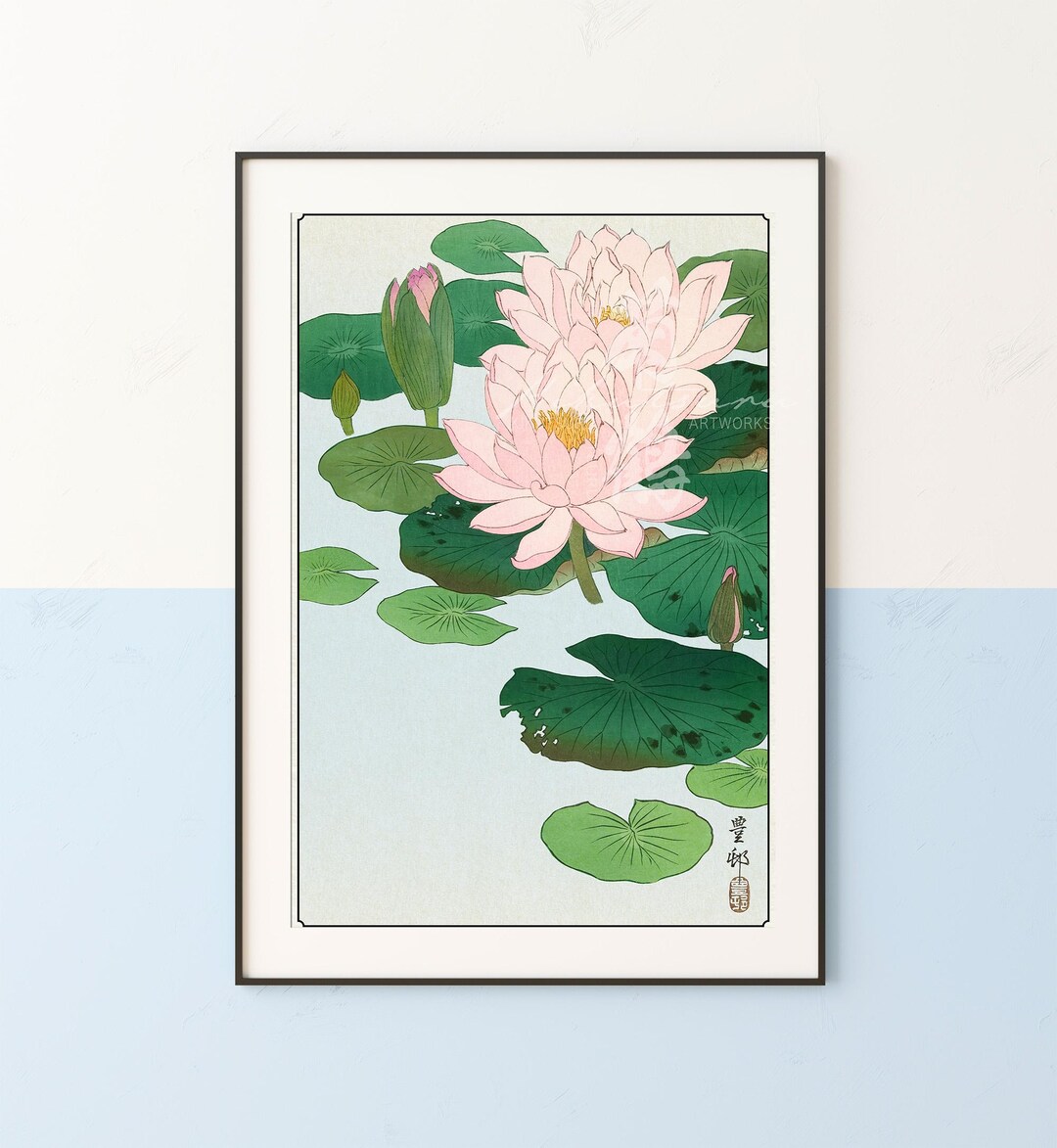 Ohara Koson Lotus Flower Art Print – Elegant Japanese Nature Artwork ...