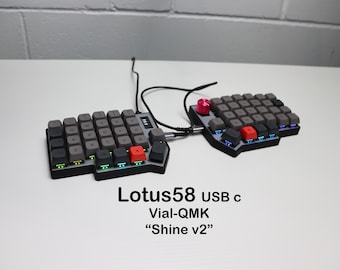 Klawiatura mechaniczna Lotus58 Split „Shine v2”