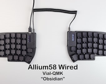 Allium58 Wired Split Keyboard - Gateron Low profile switches