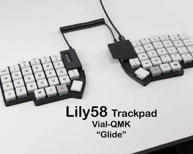 Lily58 with Trackpad Low Profile Split Keyboard