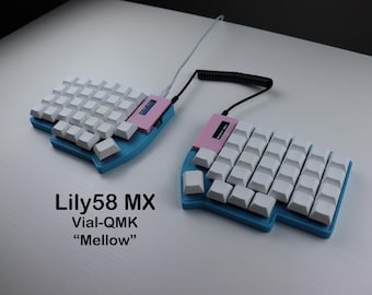 すぐに使える Lily58 Pro 分割キーボード、組み立て済み MX キー