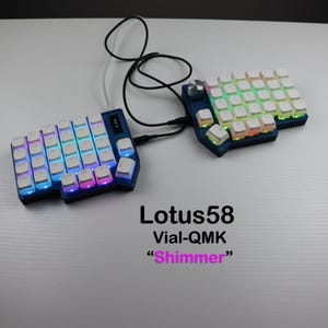 Lotus58 Split Mechanical Keyboard &quot;Shimmer&quot;
