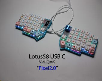 すぐに使える Lily58 Pro 分割キーボード、組み立て済み MX キー
