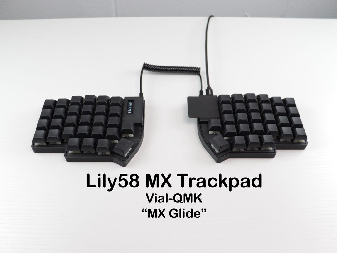 Lily58 MX トラックパッド付きロープロファイル分割キーボード - Etsy 日本