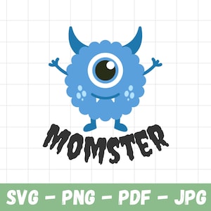 Momster SVG Digital Download, Momster PNG, Momster Halloween Digital File