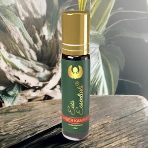 Egyptian AMBER KASHMIR Natural Perfume Oil Roll on Authentic Fragrance Arabian Perfume Cruelty-Free & Vegan 10ml Egypt Essential Oil, ESIS