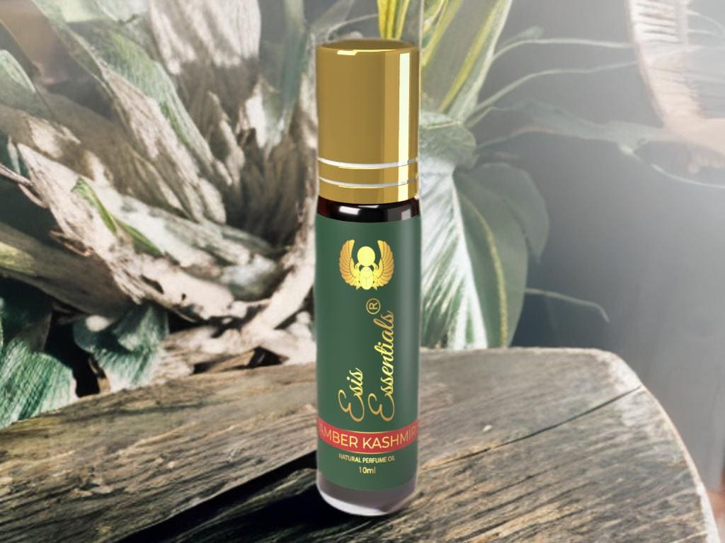 Egyptian AMBER KASHMIR Natural Perfume Oil Roll on Authentic Fragrance Arabian Perfume Cruelty-Free & Vegan 10ml Egypt Essential Oil, ESIS