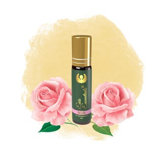 Egyptian ROSE Pure Natural Perfume Oil, Roll on Authentic Fragrance Oil, Egypt Essential Oil, 10ml Arabian Perfume Oil, Gifts for Her, ESIS