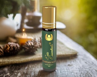 Egyptian Musk Perfume Oil Roll-On, Natural Arabian Fragrance (10ml)