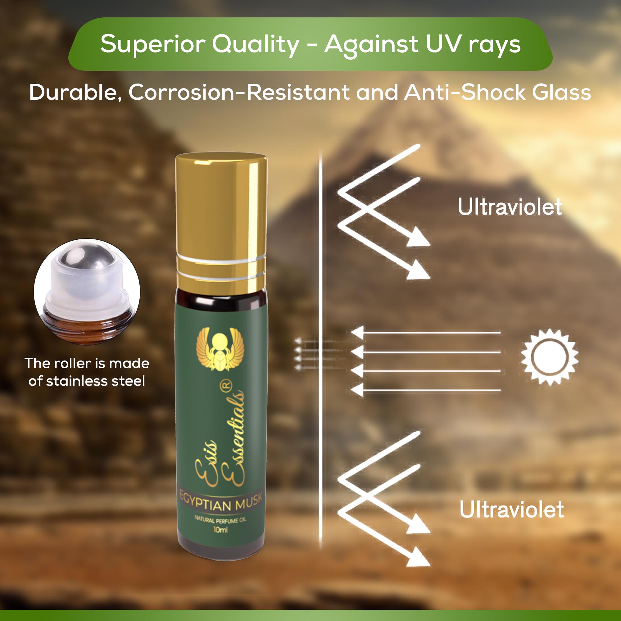 Egyptian Mint Sandalwood Perfume Oil, 7 Heaven Rosy Blend, Vegan