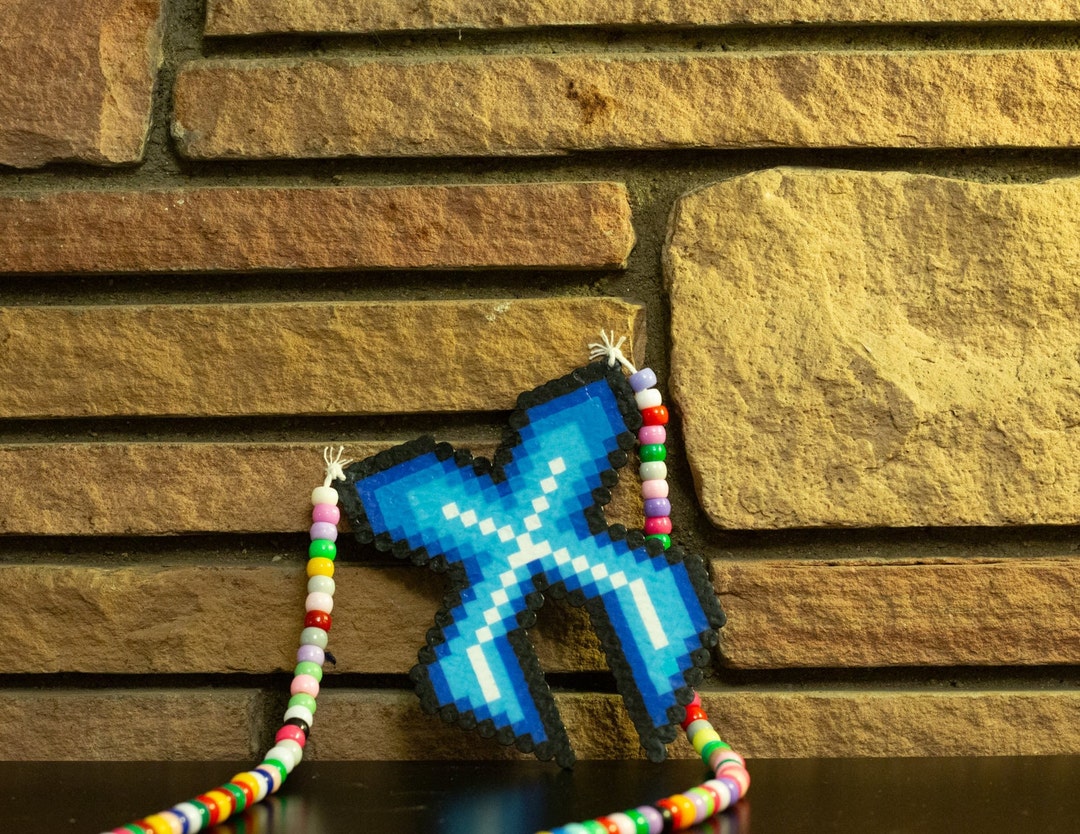 Excision Perler Neckless Blue Gradient Rave Accessories - Etsy