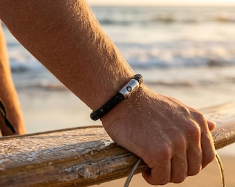 Surfer bracelet for women, men, and children | Surfer bracelet as a partner bracelet | Sailing rope bracelet black | Friendship bracelet | Gift | Sailor
