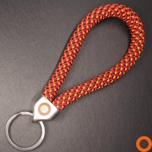 Porte-clés en corde à voile | étanche | emballé dans un petit sac en coton | Idée cadeau porte-clés corde à voile