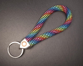 Gay Pride Keychain | Rainbow Keyring | Rainbow Gift Idea | LGBTQ | LGBTQ+ | Gay Pride Rainbow Gift | Pride Keyring