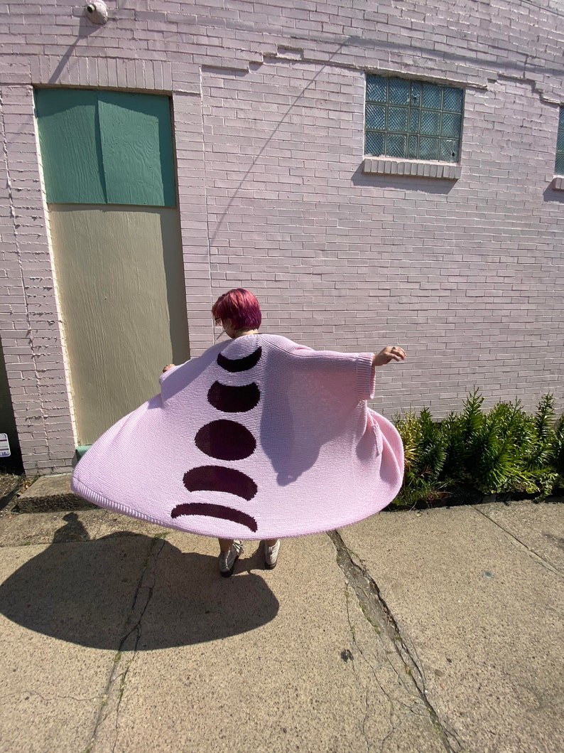 Knitting Pattern Moon Cardigan S M L XL XXL 3XL 4XL Etsy