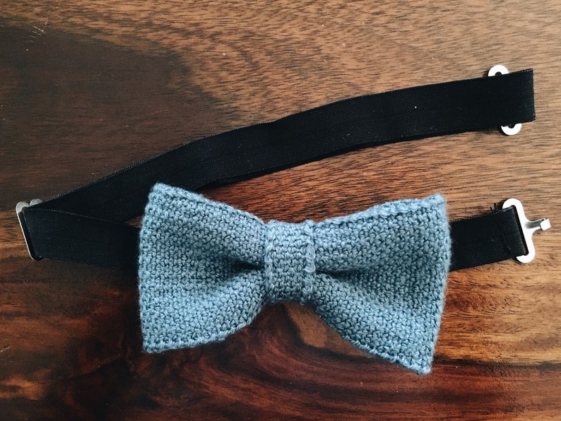 BOW KNITTING PATTERN Knitted Bow tie Simple Pattern for Boys Bow Tie Easy Knitting Pattern for Men Bow tie Bow tie image 1