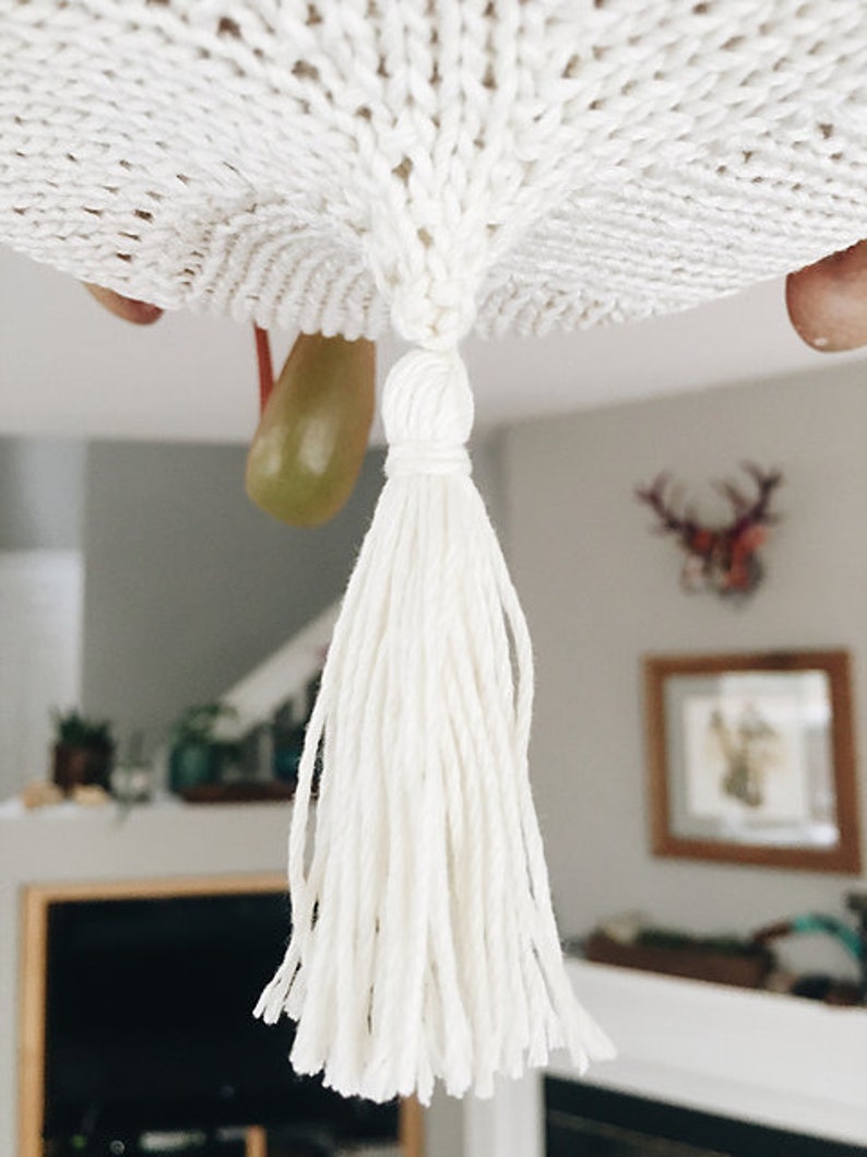 HANGER KNITTING PATTERN Pot Hanging, Hanging Ornament Star pot hanger image 4