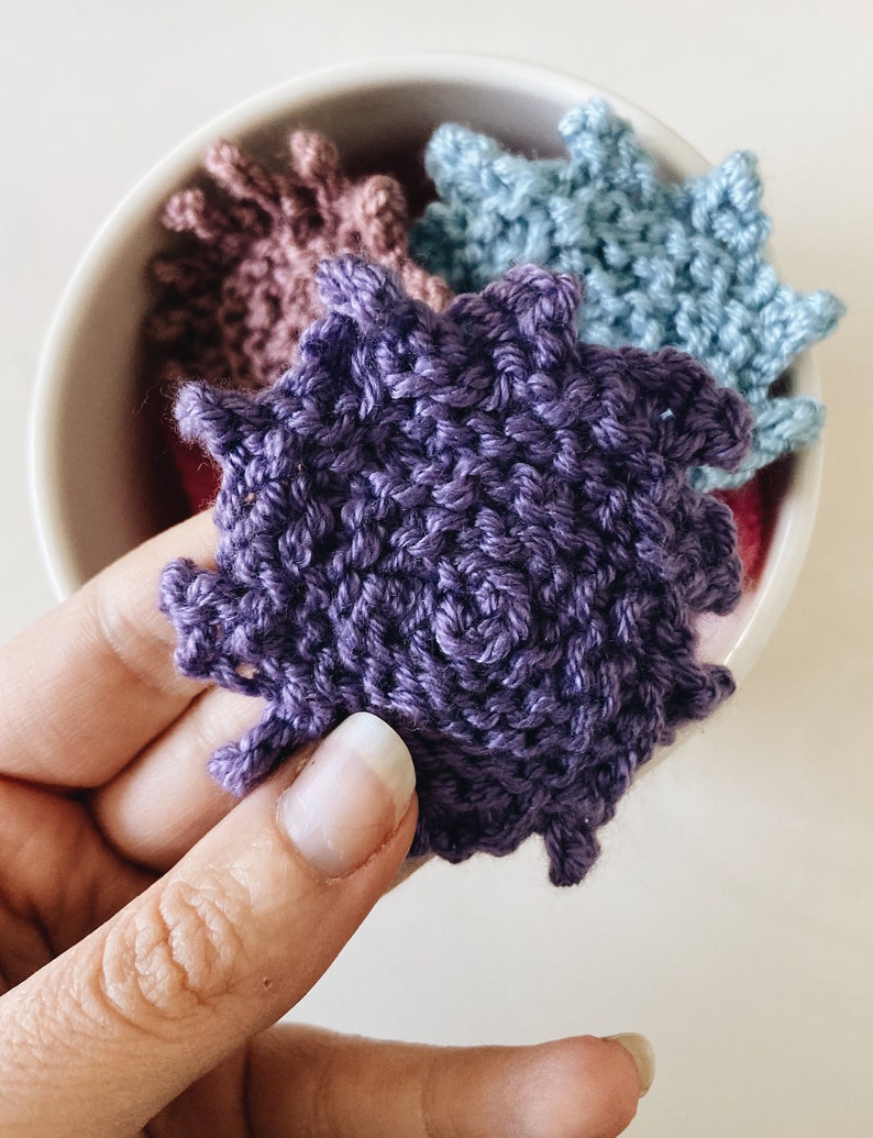 SCRUBBIES KNITTING PATTERN Knitted Facial Scrubbies Knit Etsy