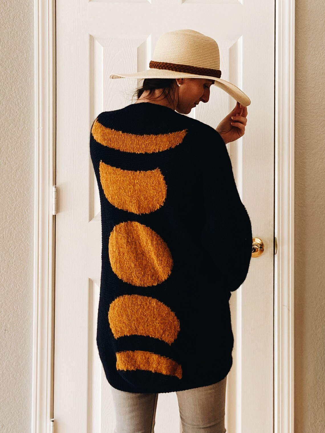 Knitting Pattern Moon Cardigan S M L XL XXL 3XL 4XL Etsy