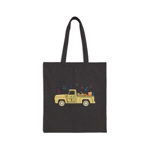 My Musical Tree Truck Tote Bag (Black or Natural)