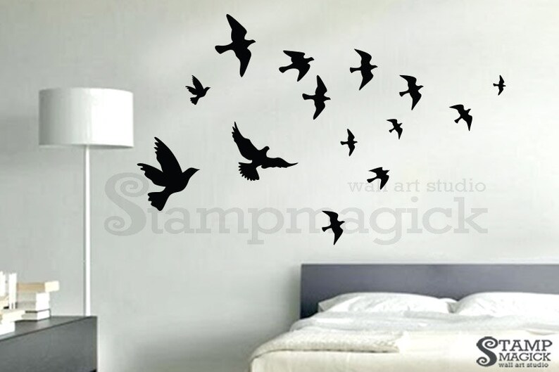 Flying Birds Wall Decal Sea Gulls Decor Graphics K196