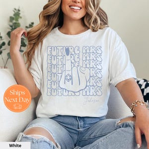 Retro Bachelorette Bride Shirt | Personalized Future Mrs Shirt Tshirt | Bride to be Shirt | Custom Future Mrs Comfort Colors Shirt