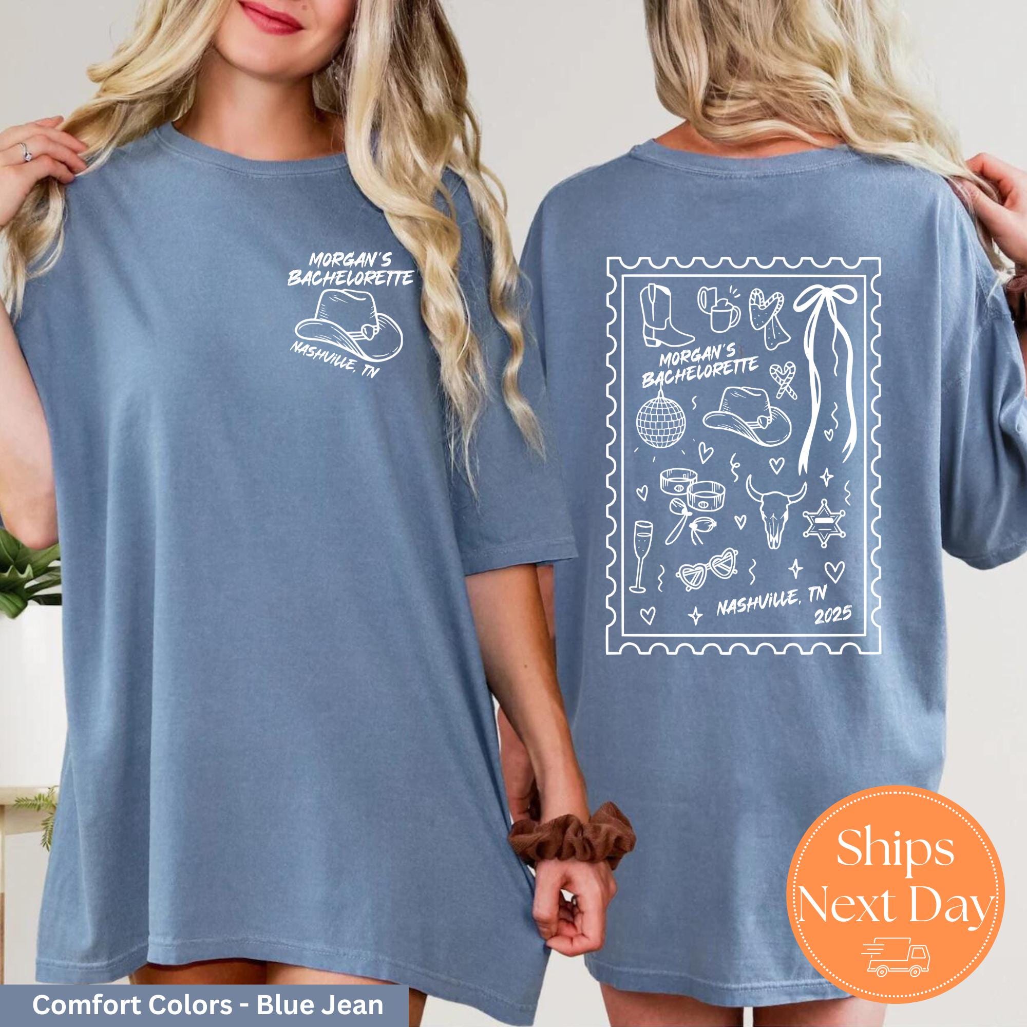 Custom Last Rodeo Bachelorette t-shirt | Cowgirl Bride Shirt | Personalized Western Bachelorette Tshirt | Nashville Bach Comfort Colors Top
