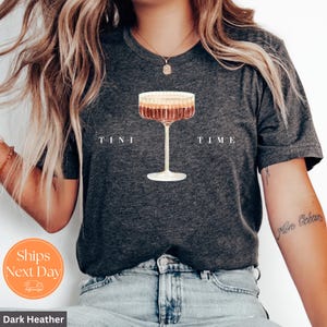 Espresso Martini Shirt | Tini Time t-shirt | Espresso Martini Social Club tee | Gift for Espresso Martini Lover | Birthday gift for her
