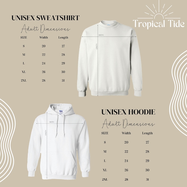 a white hoodie with measurements for the hoodie