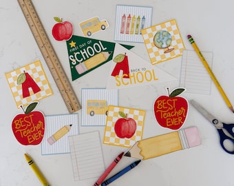 Imprimibles para la vuelta al cole, agradecimiento a los profesores, regalos para profesores, etiquetas de regalo para la vuelta al cole, etiquetas de regalo para profesores, etiquetas para el mejor profesor de la historia