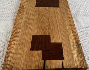 Mixed Hardwood Inlay Board | Handcrafted Slab Cutting Board