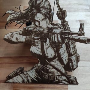Lara Croft Tomb Raider engraving