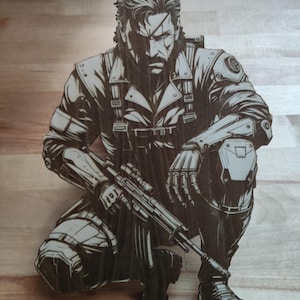 Metal Gear Solid Snake engraving