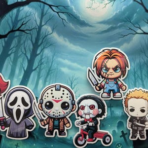 Classic Horror Icons Magnet Set