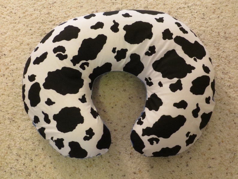 Cow Print Minky Backed EMIJANE Nursing Pillow Cover Fits Etsy