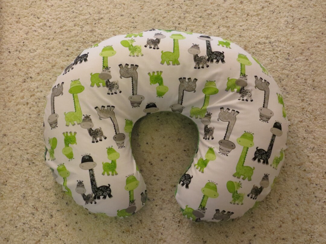 Giraffe Minky Backed EMIJANE Nursing Pillow Cover Fits Boppy Etsy