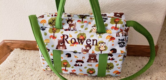 Forest Animals Diaper Bag W/change Pad by EMIJANE | Etsy