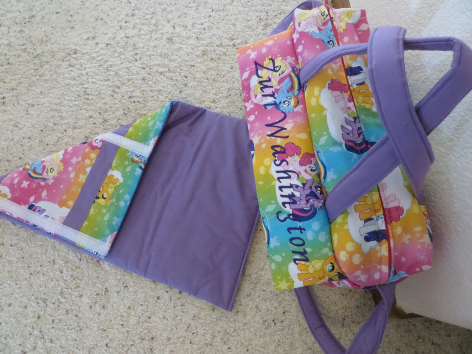 my-little-pony-diaper-bag-with-changing-pad-by-emijane-etsy