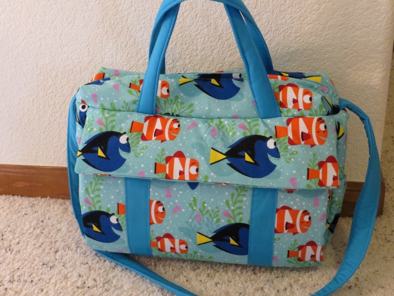 Finding Dory Nemo Handmade Custom Diaper Bag With Changing Pad Etsy