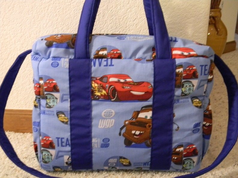 Disney CARS Diaper Bag With Changing Pad by EMIJANE Etsy