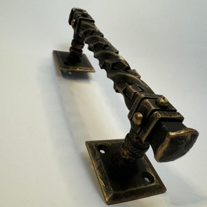 Door hardware, Barn door handle, handmade gifts, Wrought iron door handle, Medieval Iron Cabinet Knob, Door handle pull,  Door decor,